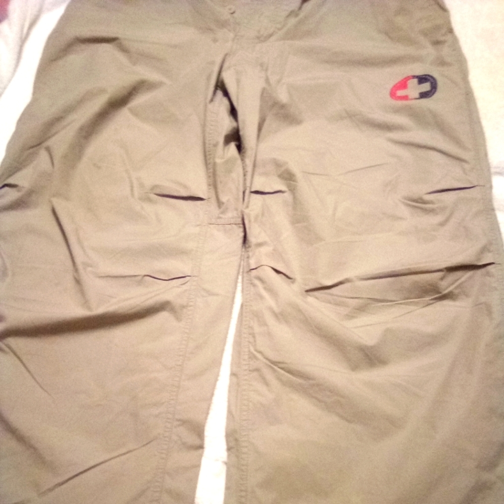 Men tan work pants XXL